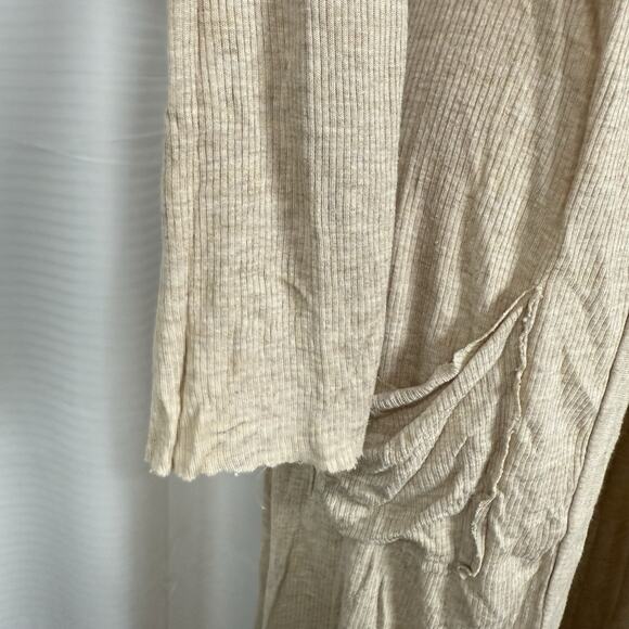 Joah Brown Soleil Open Front Cardigan Women's One Size Beige Comfort Soft Layers - Picture 4 of 12